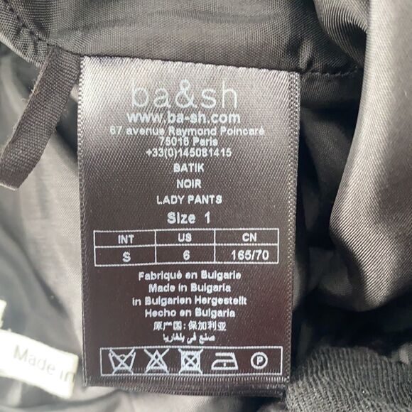 BA & SH “Batik Noir Lady Pants” Wide Leg Belted Trousers - Picture 8 of 10